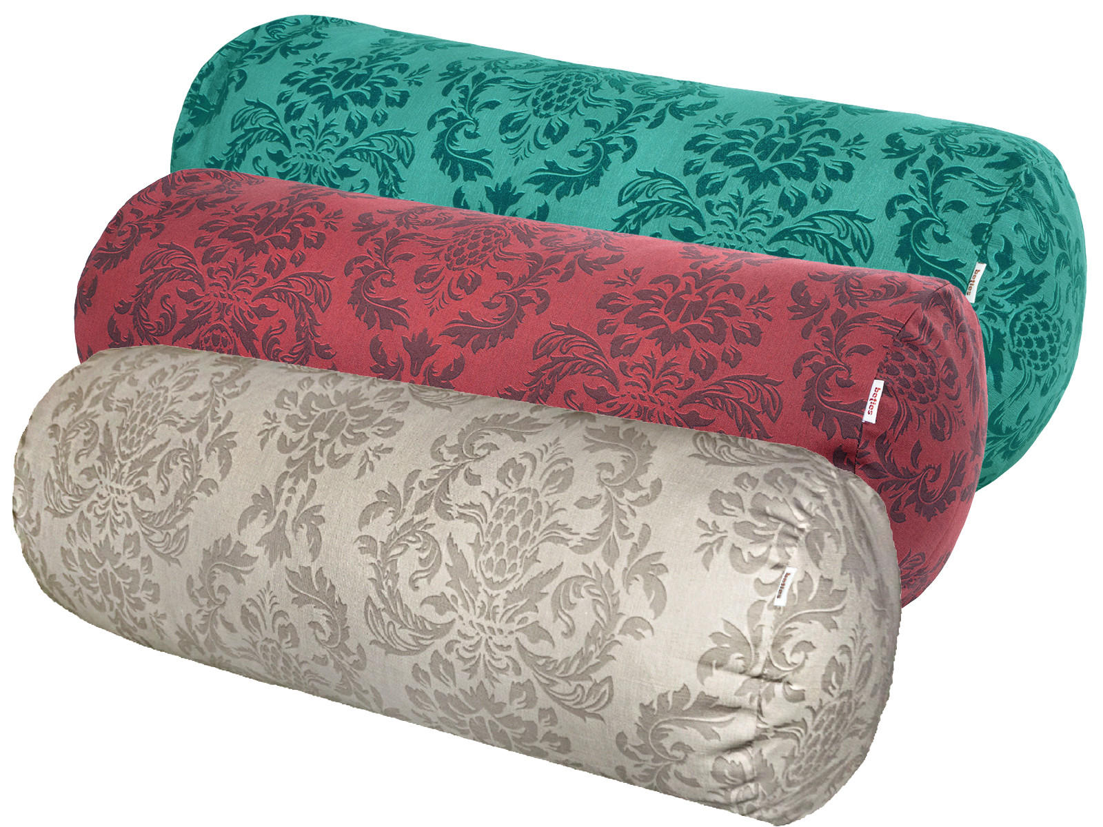 XL-NACKENROLLENHÜLLE Epoche karmin-rot 25/70 cm - Dunkelrot, Textil (25/70cm) - beties Heimtextil