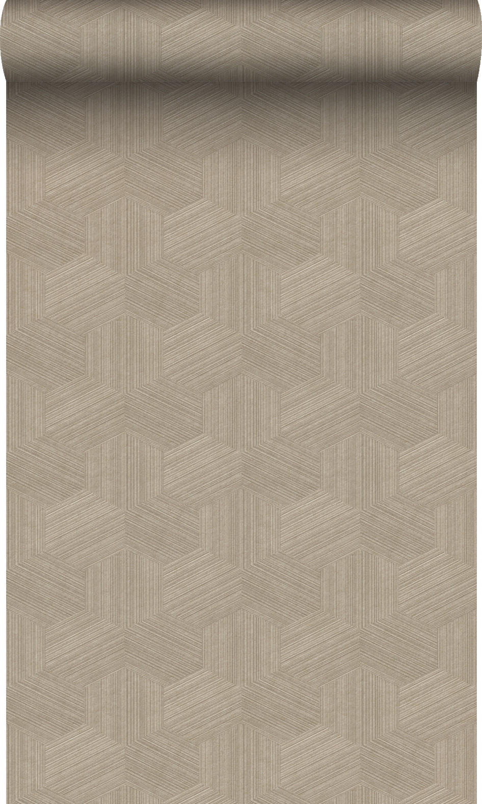 TAPETE 3D-Muster 50 x 900 cm - Beige, Papier (50/900cm) - Origin Wallcoverings