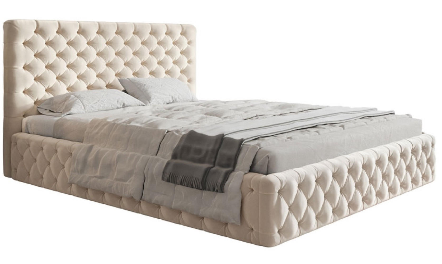 Sepro Meble Bett Schwarz, Beige, Grün 140x200 cm