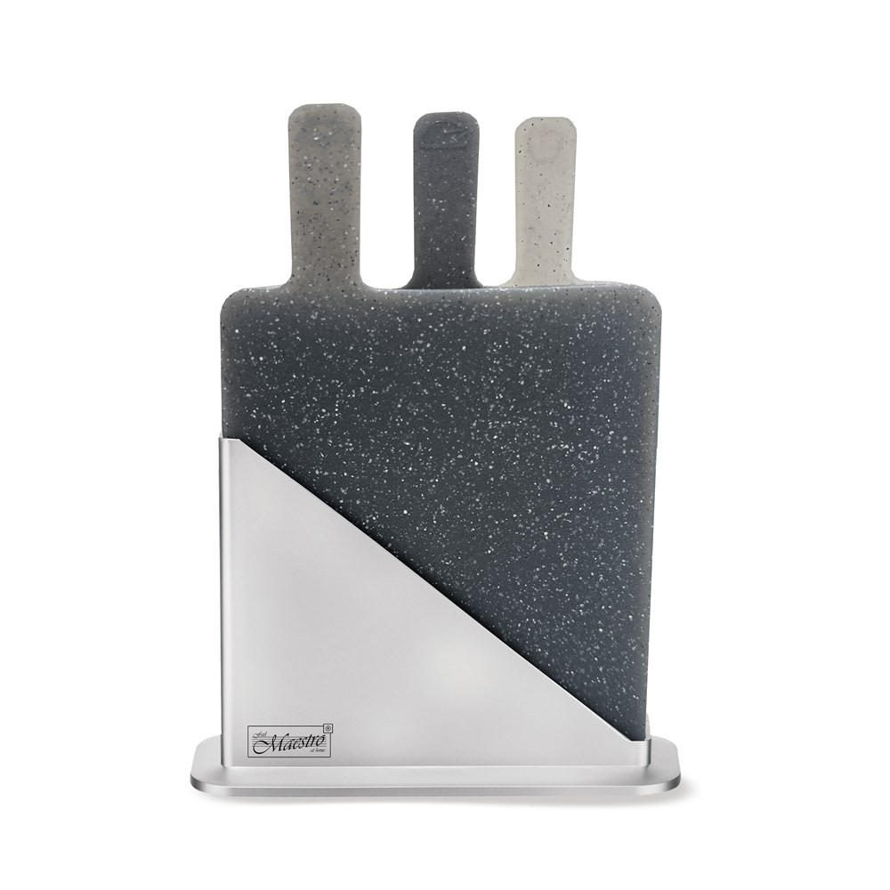 SCHNEIDEBRETT Grau 23.5/19.5/0.5 cm MR1789TG - Grau, Kunststoff (19.5/23.5cm) - Maestro 