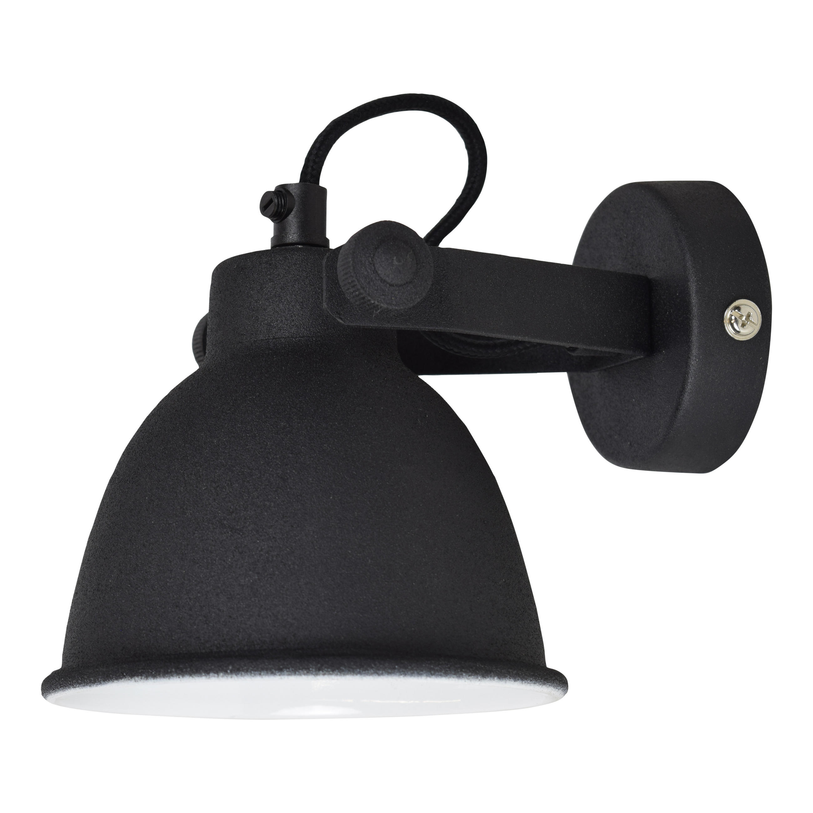 WANDLAMPE Industria - Schwarz, Metall (12/13/16cm) - Urban Interiors