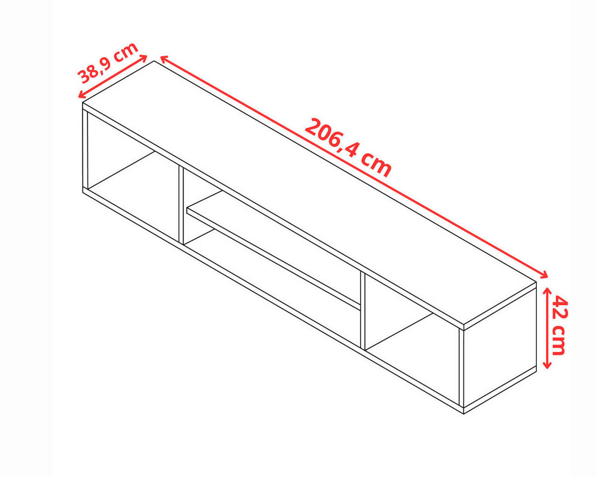 DREHTÜRENSCHRANK ROJ MIT AUFSATZ 4D Eiche Craft Gold - Honigeiche, Holzwerkstoff (207/247/39cm) - Kier Furniture