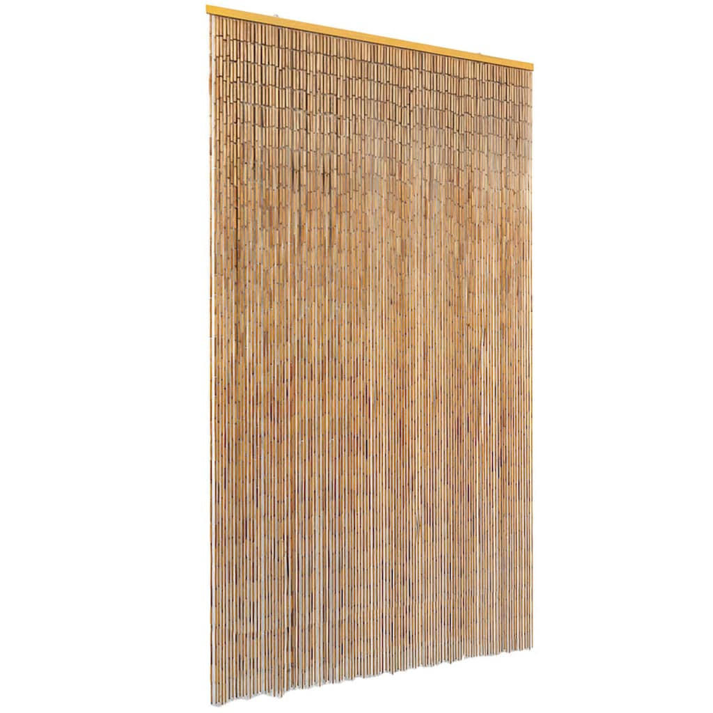 INSEKTENSCHUTZ Türvorhang Bambus 120/220 Cm - Braun, Naturmaterialien (120/220/220cm) - vidaXL