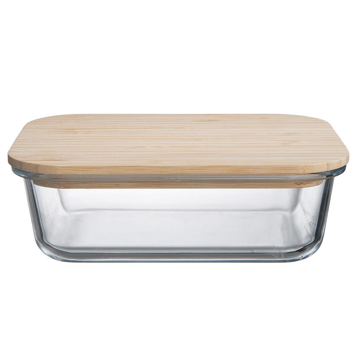 LUNCHBOX (4er Set) Naturals - Rotbraun, Glas/Holz (15/6/20cm) - Butlers