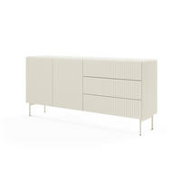 SIDEBOARD Tutti Kaschmir, zweitürige mit Schubladen - Kaschmir, Holzwerkstoff/Metall (177/81/40cm) - Bettso
