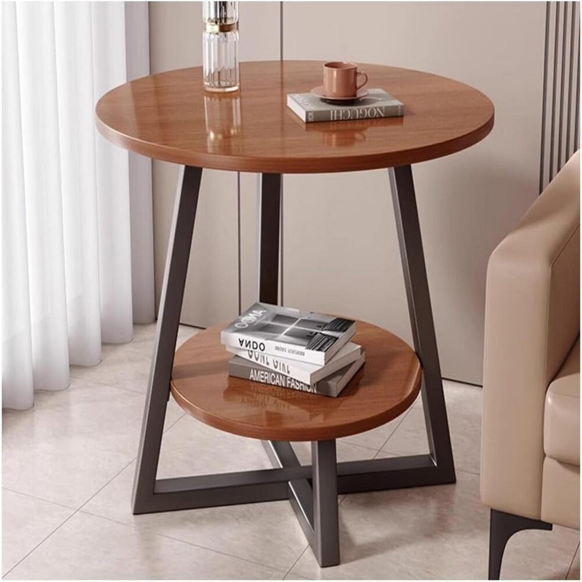 GARTENBEISTELLTISCH , 40 × 55 cm - Braun, Metall (40/40/55cm) - Authentics