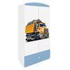 KINDERKLEIDERSCHRANK Lastwagen 90/175/52 - Blau, Holzwerkstoff (90/175/52cm) - Kocot Kids