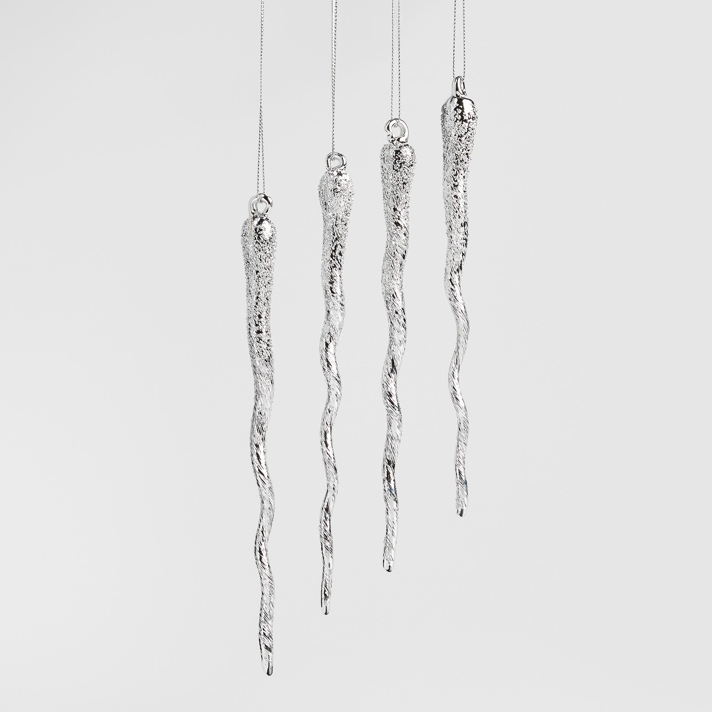 CHRISTBAUMANHÄNGER Glace, Transparent, 22 x 11.5 x 2.5 cm, Dekorative Weihnachtsdeko - Transparent, Kunststoff (2.5cm) - home&you