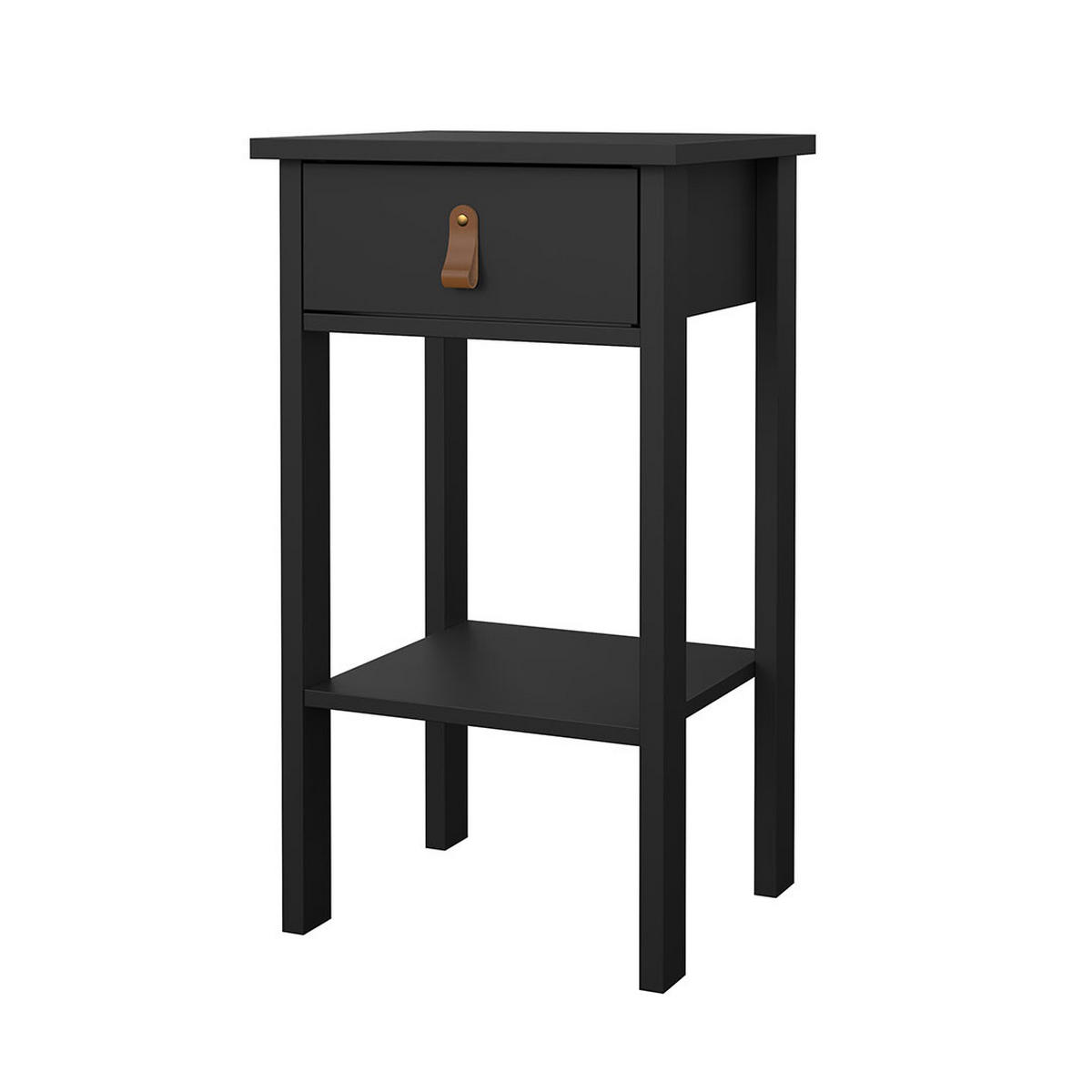 NACHTTISCH, Madrid, Schwarz, Holzwerkstoff, 40 x 35 x 71 cm - Schwarz, Holzwerkstoff (40/71/35cm) - ebuy24