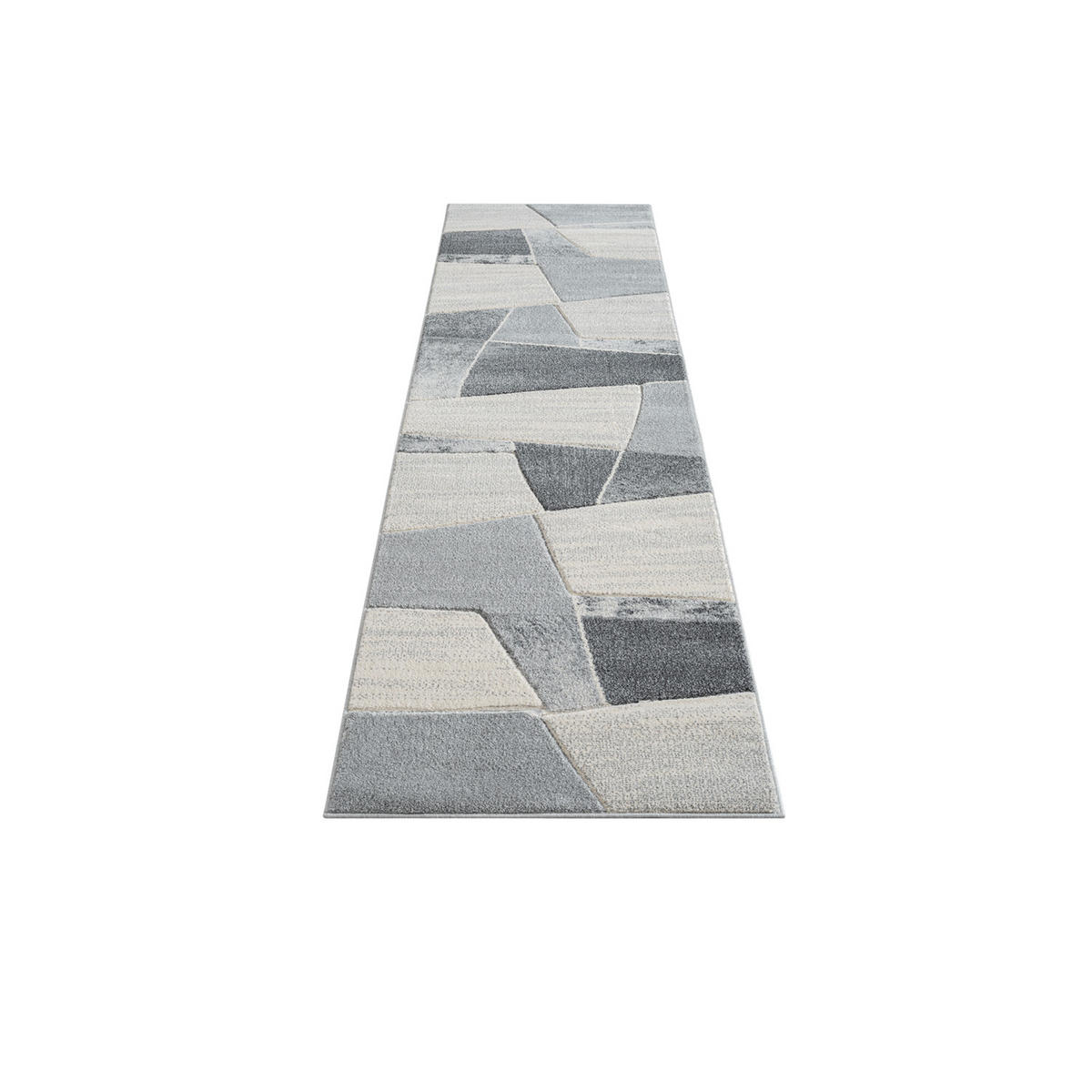 KURZFLOR-TEPPICH Bonito 9053 Grau 80x300 cm - Grau, Textil (80/300cm) - carpet city