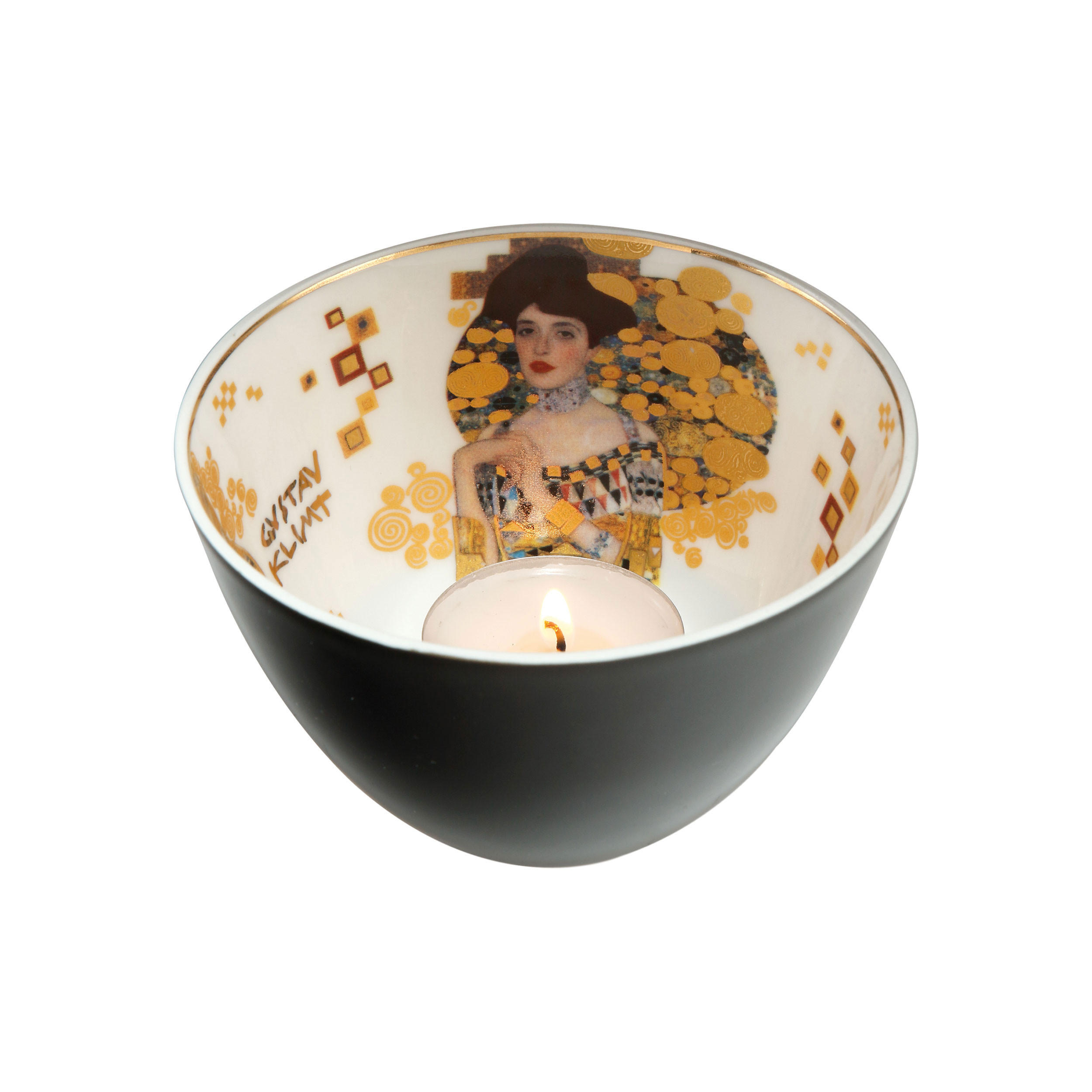 TEELICHT Gustav Klimt - Adele Bloch-Bauer Porzellan, Bunt, 7.5 cm - Multicolor, Keramik (7.5/7.5/7.5cm) - Goebel