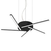 HÄNGELEUCHTE - Schwarz, Metall (60/60/4cm) - Lumicom