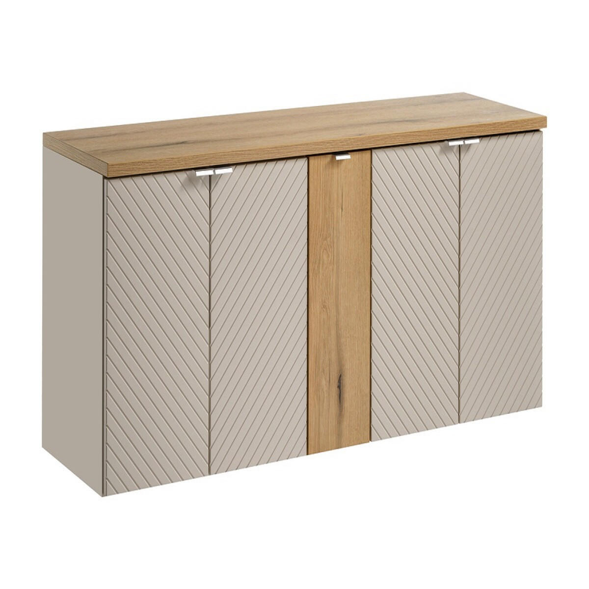 Milaros Markt Waschtischunterschrank Kaschmir 140x57x40 cm