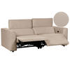 2-SITZER-SOFA Cord sandbeige USB-Port elektrisch verstellbar Ulven - Sandfarben, Textil (222/76/106cm) - Beliani