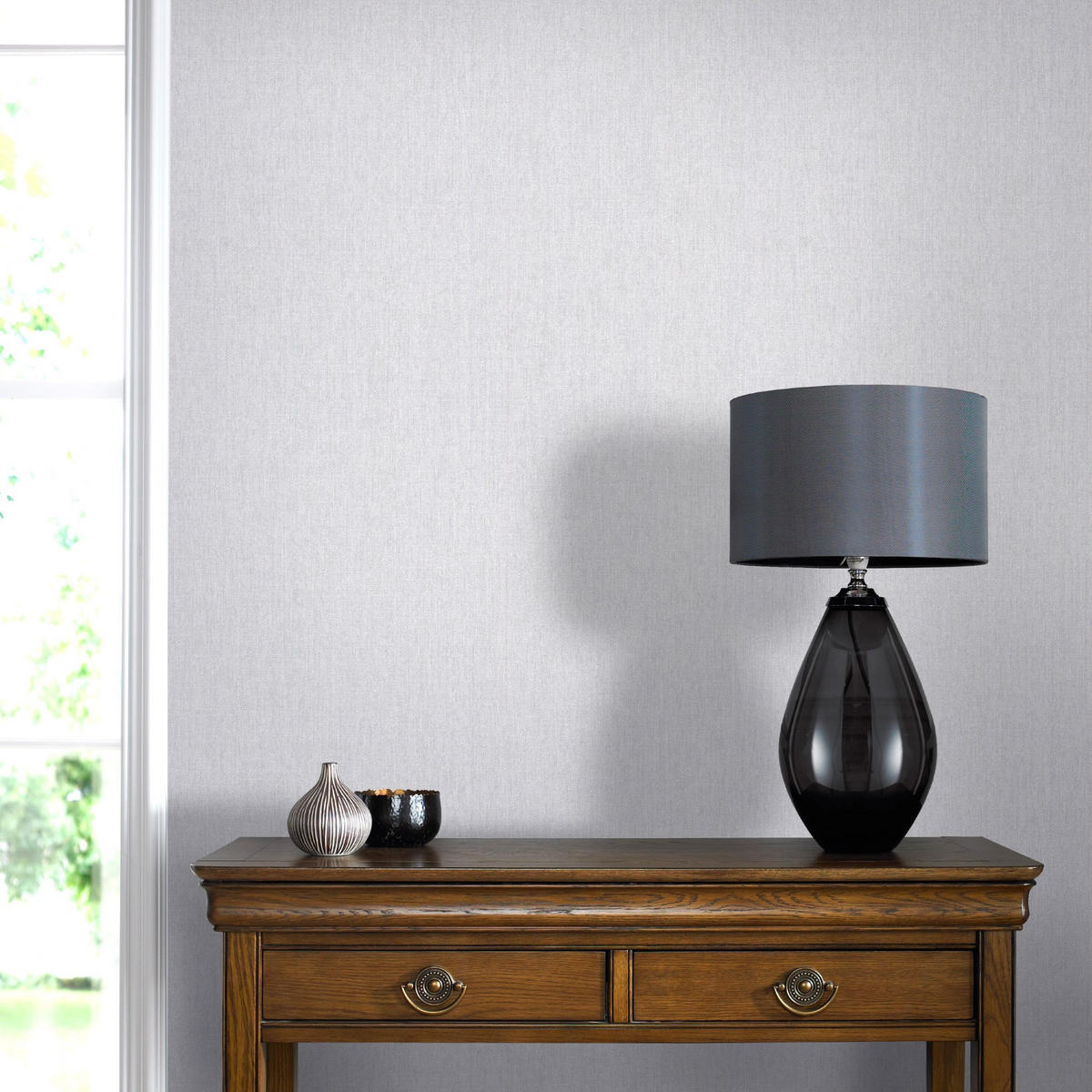 VLIESTAPETE Calico Uni 1005x52cm - Grau, Papier/Kunststoff (52/1000cm) - Superfresco Easy