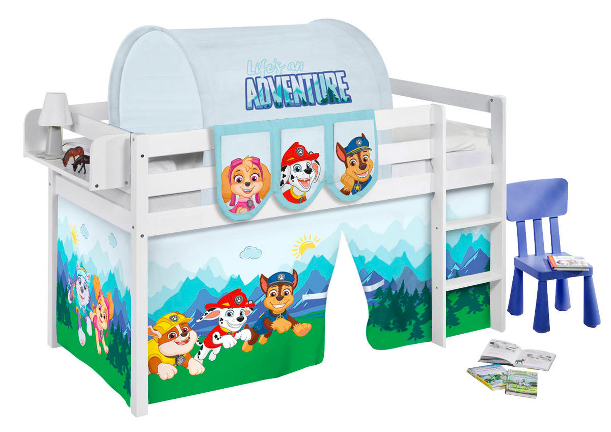 TUNNEL Paw Patrol blau für Hochbett, Spielbett und Etagenbett - Blau, Textil - Lilokids