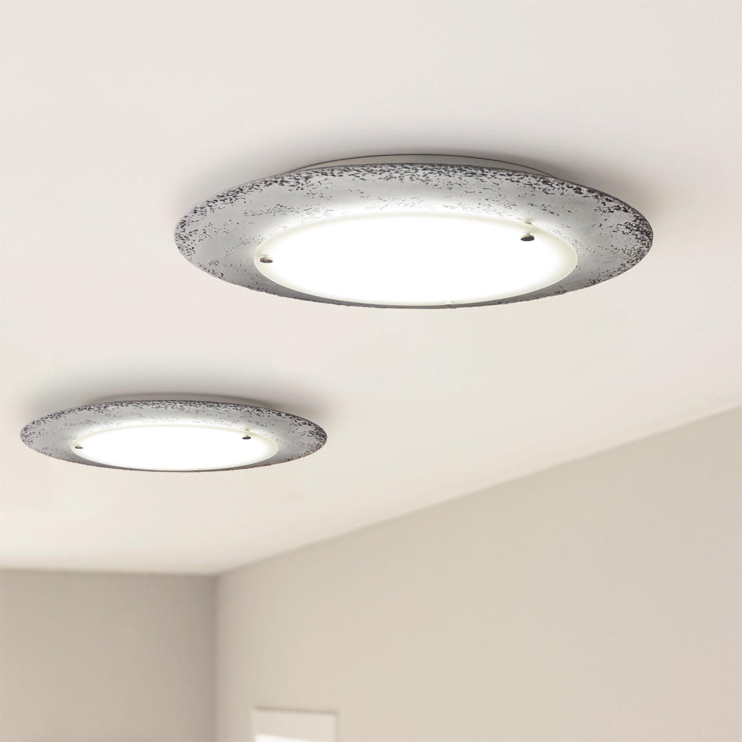 LED-DECKENLEUCHTE - Grau, Metall (35/35/6cm) - Lumicom