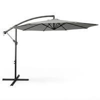 SONNENSCHRIM Grau 245/300 cm - Schwarz/Grau, Metall (300/300cm) - Akord