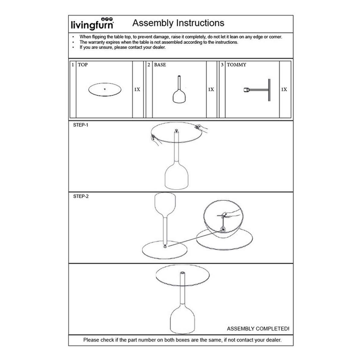 BEISTELLTISCH rund aus Glas 55cm, schwarz - Schwarz, Glas (55/55/45cm) - Livingfurn