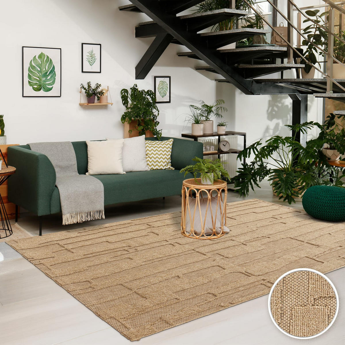 OUTDOORTEPPICH Boho Beige 160 x 220 cm - Beige, Kunststoff (160/220cm) - TT Home