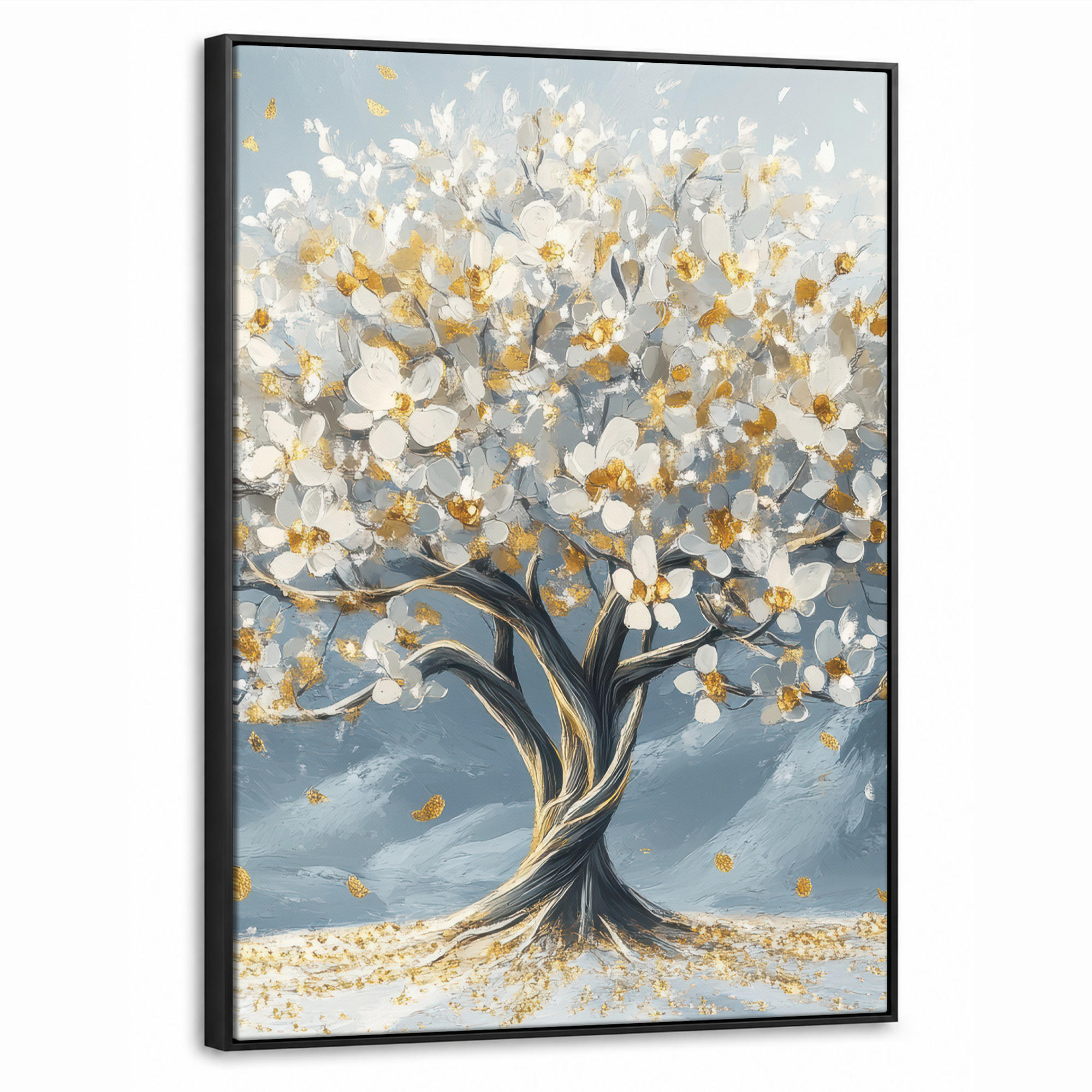 MuchoWow Leinwand Gold 70x100 cm