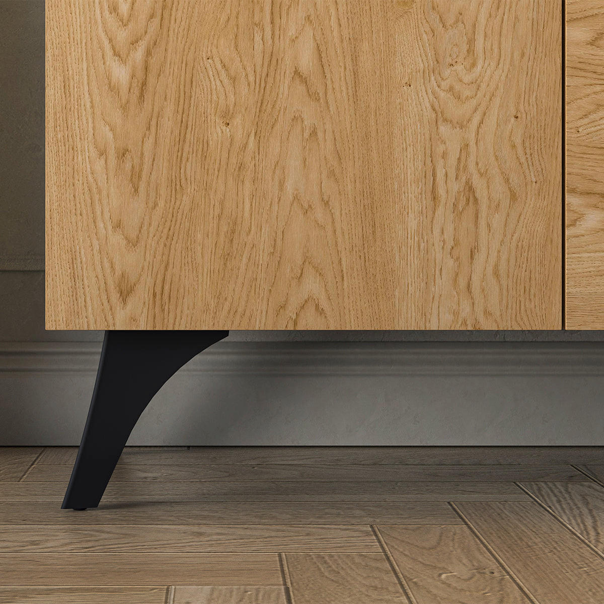 SIDEBOARD Soah Dřevo a černá - hnědá, kompozitní dřevo (170/82/40cm) - Petits-meubles