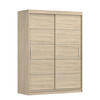 SCHIEBETÜRENSCHRANK - Lara 06 - Sonoma - Sonoma Eiche, Holzwerkstoff/Metall (150/200/61cm) - Möblo
