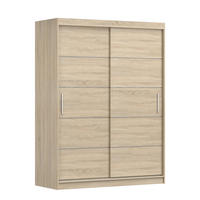 SCHIEBETÜRENSCHRANK - Lara 06 - Sonoma - Sonoma Eiche, Holzwerkstoff/Metall (150/200/61cm) - Möblo