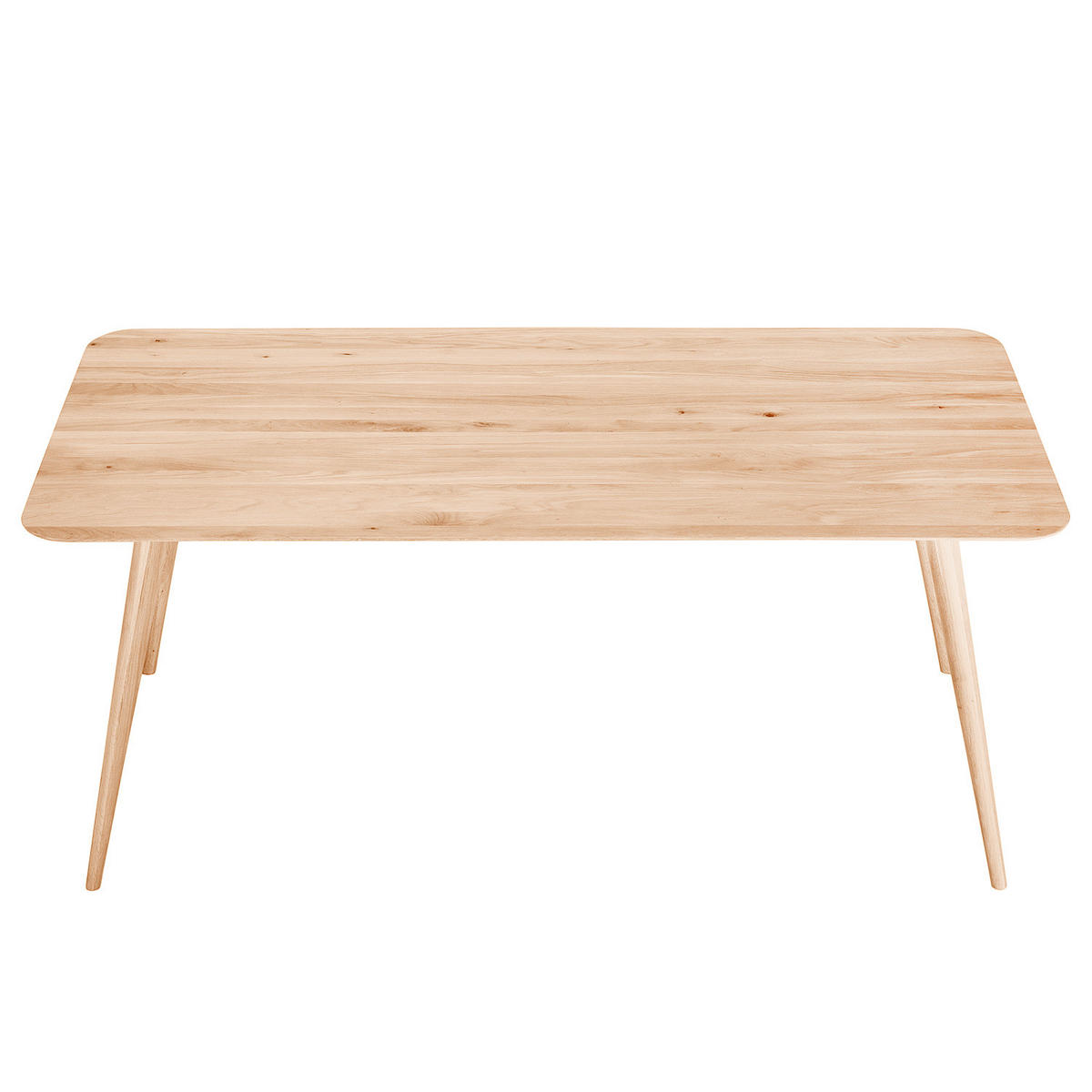 ESSTISCH - Massivholz - Eichefarben, Holz (90/180/75cm) - home24