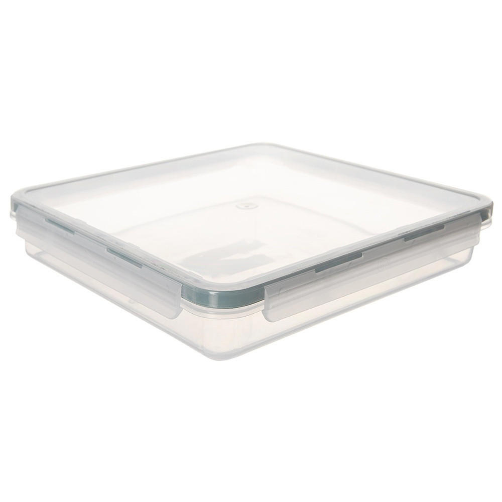 LEBENSMITTELBEHÄLTER flach 900 ml Transparent - Transparent, Kunststoff (21.5/4/21.5cm) - Orion 