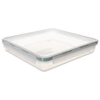 LEBENSMITTELBEHÄLTER flach 900 ml Transparent - Transparent, Kunststoff (21.5/4/21.5cm) - Orion 