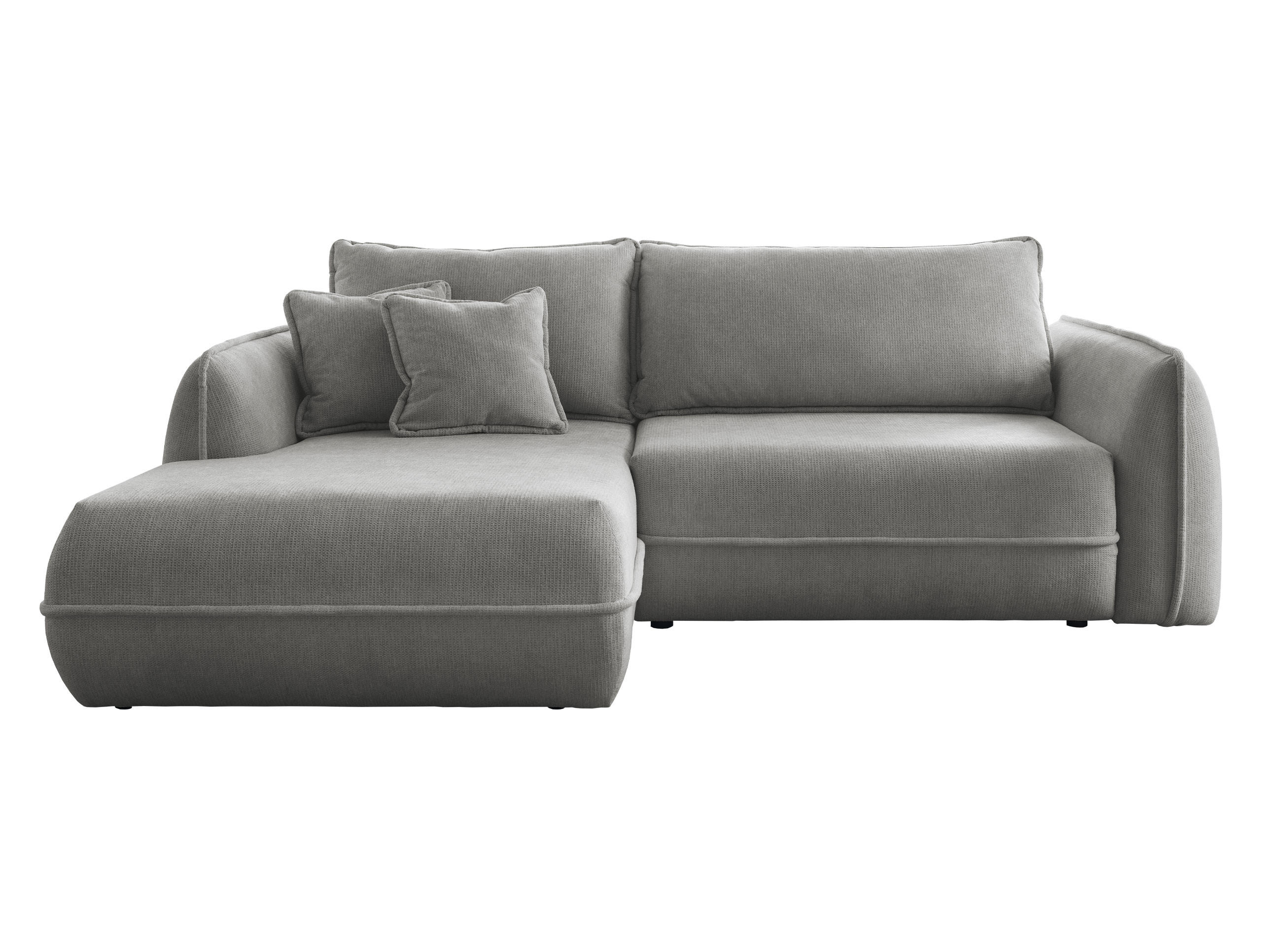 ECKSOFA Moho, Seite: Links - Schwarz/Grau, Holz/Kunststoff (254/162cm) - MIRJAN24