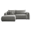 ECKSOFA Moho, Seite: Links - Schwarz/Grau, Holz/Kunststoff (254/162cm) - MIRJAN24