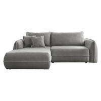 ECKSOFA Moho, Seite: Links - Schwarz/Grau, Holz/Kunststoff (254/162cm) - MIRJAN24
