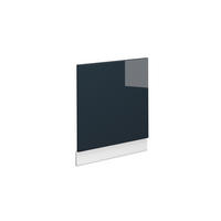 FRONTBLENDE Fame-Line Dunkelblau Hochglanz 60 cm ohne Arbeitsplatte - Weiß/Dunkelblau, Holzwerkstoff (60/67.4/1.6cm) - Vicco