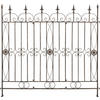 GARTENZAUN Metall Bronze - Bronzefarben, Metall (124/116cm) - CLP