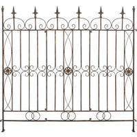 GARTENZAUN Metall Bronze - Bronzefarben, Metall (124/116cm) - CLP