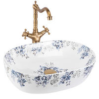 AUFSATZWASCHBECKEN Rea Veronica Shiny - Weiß, Keramik (35/13.5/48.5cm) - REA