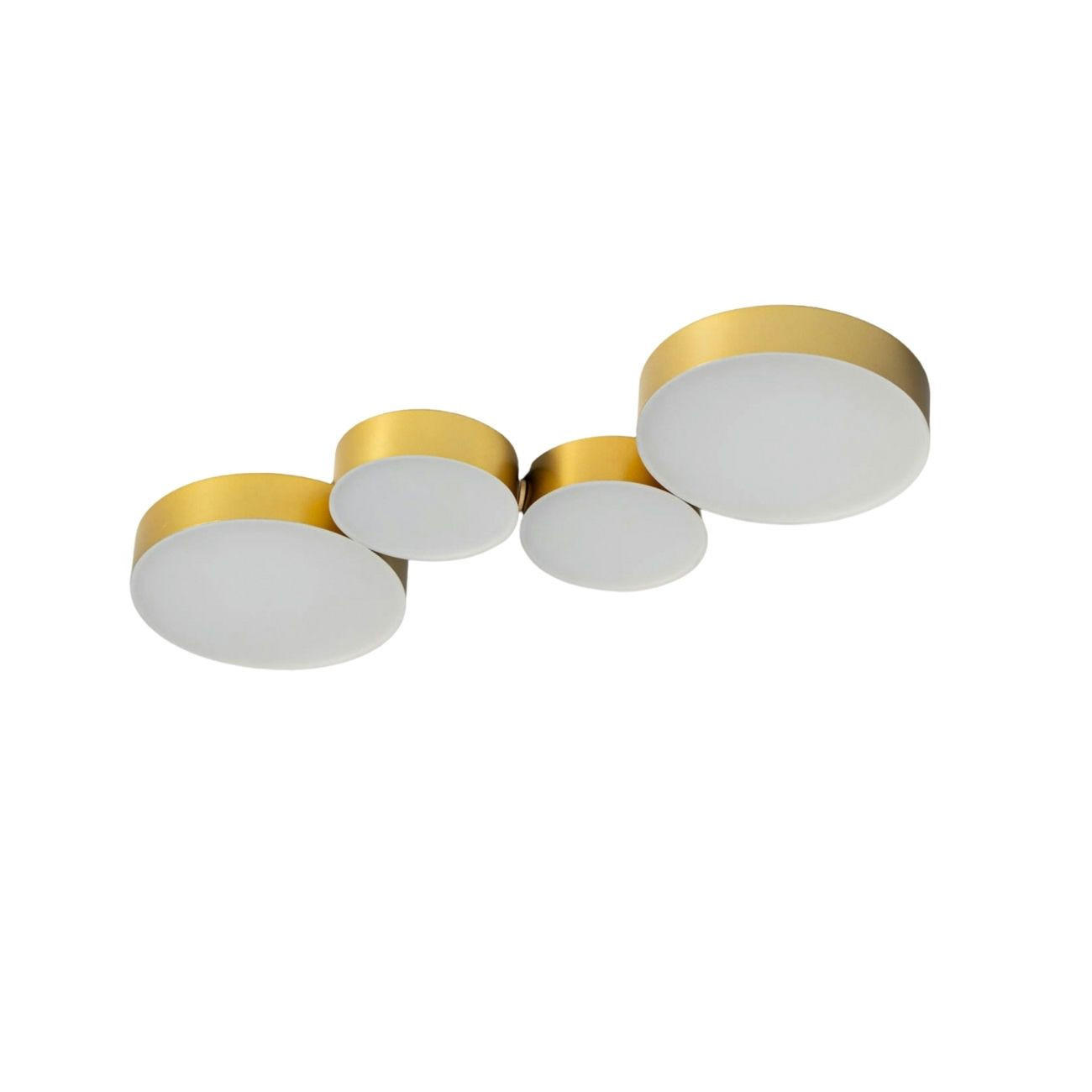 DECKENLEUCHTE Skavi, Gold / Messing, 47cm - Goldfarben, Metall (47/17/3cm) - KOSILUM