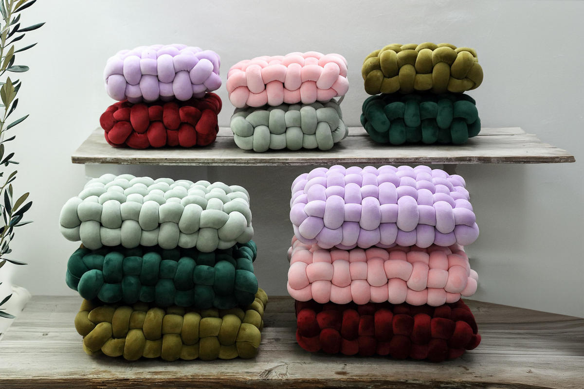 ZIERKISSEN Roa Grün 50/12/30cm - Grün, Kunststoff (12/50cm) - PTMD Collection