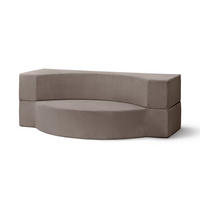 SOFA Lunaria Champagner - Champagner, Textil (200/70/100cm) - Pillovely
