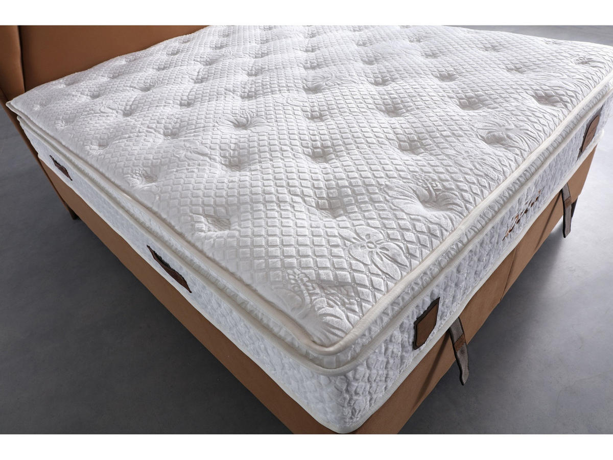POLSTERBETT Ibiza Braun 160x200 Braun - Braun, Textil/Metall (160/200cm) - Villa Möbel