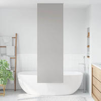 DUSCHVORHANG für Dusche Stoff Breite 66 cm - Weiß, Kunststoff (66/240cm) - MCBOSON