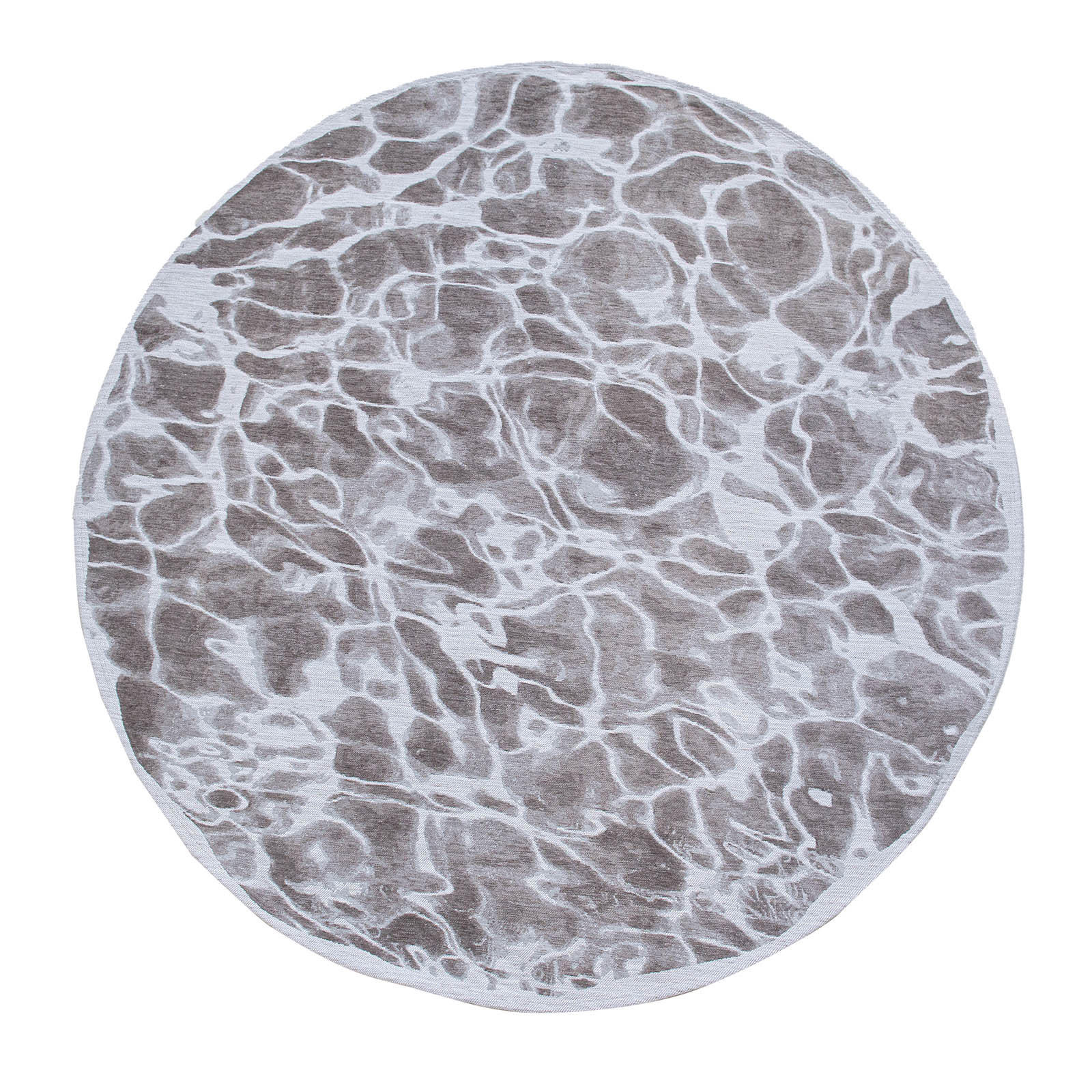 TEPPICH Grit Meditation Swim 240/240 cm - Grau, Kunststoff/Textil (240/240cm) - Louis De Poortere