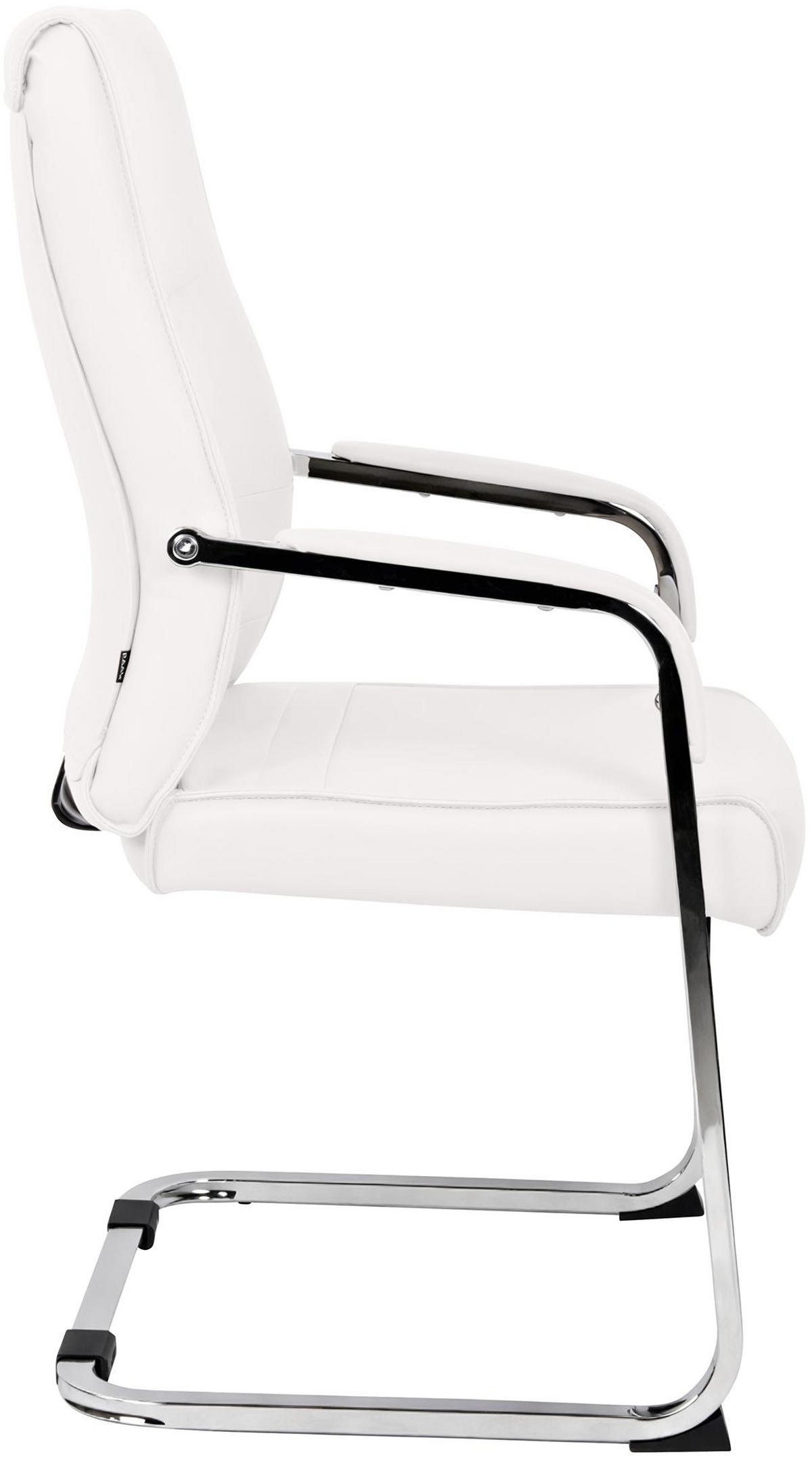 SCHWINGSTUHL 2er Set Lederlook Weiß - Weiß, Textil/Metall (55/88/60cm) - CLP