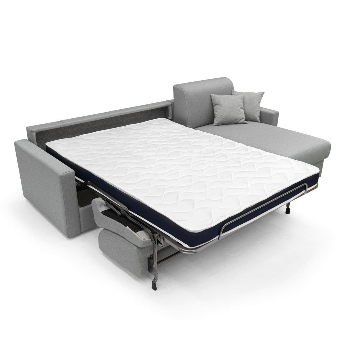 ECKSOFA LINKS Chris - Grau, Textil (248/96cm) - Divani.store