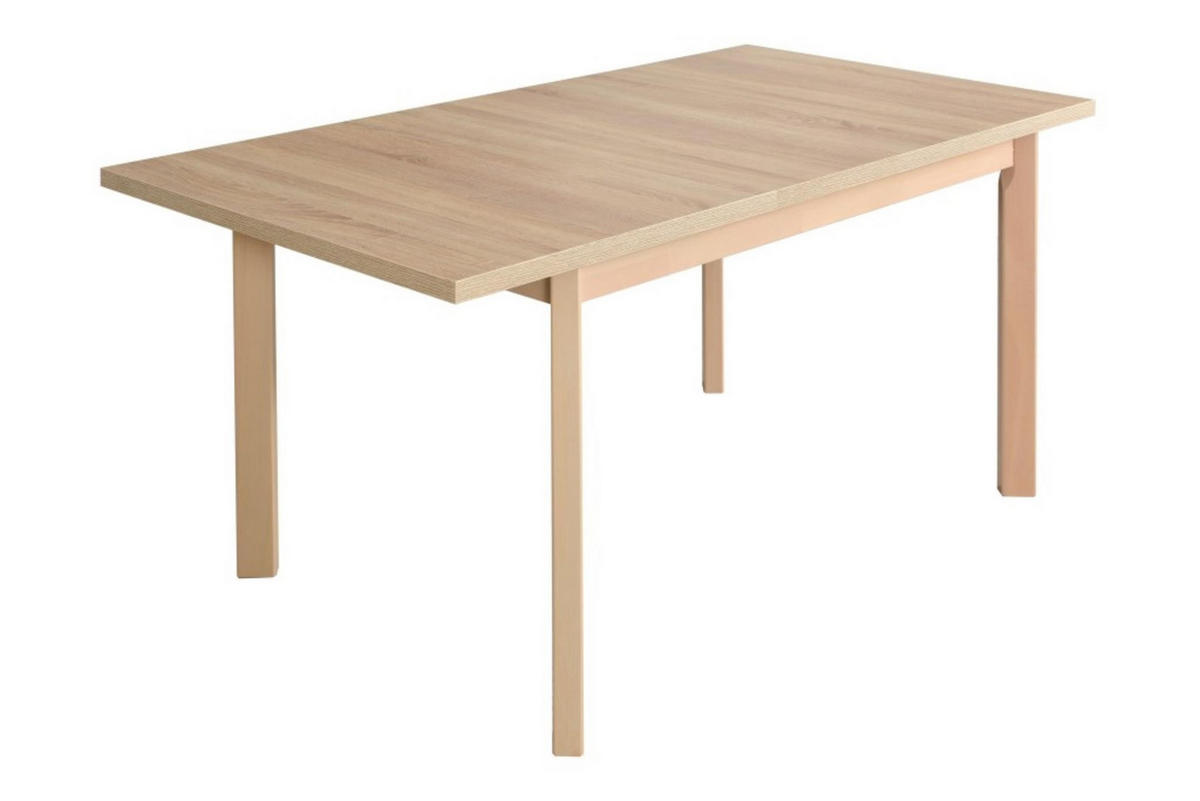 TISCH Max V-P Sonoma Eiche, Klapptisch mit Holz Beine - Sonoma Eiche, Holz/Holzwerkstoff (120/80/78cm) - Bettso