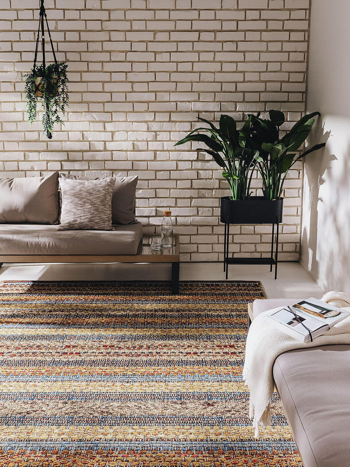 TEPPICH In- & Outdoor-Teppich Kenya Bunt - Multicolor, Kunststoff/Textil (240/1cm) - KUNSTLOFT