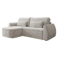 ECKSCHLAFSOFA Lorenzo - Hellgrau/Schwarz, Holz/Kunststoff (260/165cm) - MIRJAN24
