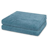 DUSCHTUCH Premium 2er-Set - Blau, Textil (70/140cm) - Ross